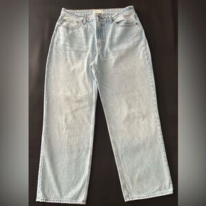 Abercrombie & Fitch Curve Love Loose High Rise Jeans Size 32/14R